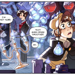 The Glass Scientists - Sabrina Art Sample