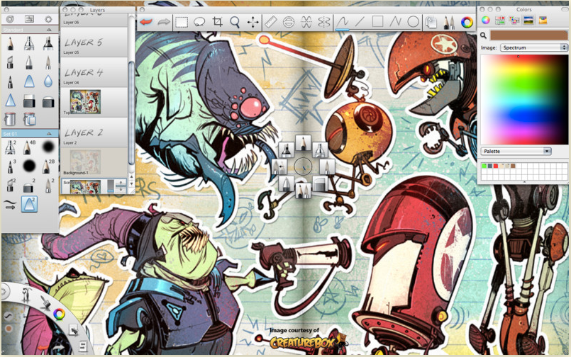 sketchbook pro 6 group layers